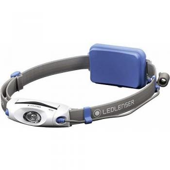 Linterna Frontal LED Lenser NEO4 Azul - 240 Lúmenes, Luz Trasera Roja, Autonomía de 40h