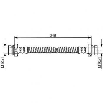 Manguera de freno Bosch BH1677 - 1987481793