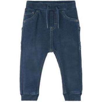 Pantalones de felpa Baggy Fit Nbmben Denim Azul Oscuro