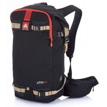 Mochila Arva BACKPACK RIDE30+ (Negro) - Mochila para esquí y snowboard, capacidad de 30 litros, diseño ergonómico, con compartimentos organizadores, sistema de sujeción para esquís/s