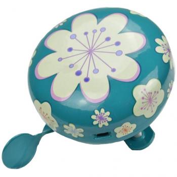 KIDDIMOTO Timbre Ringring Fleur Small Turquesa/Blanco