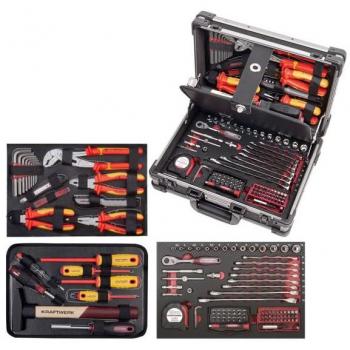 KRAFTWERK KRA 3944.3 Maleta de herramientas PRO LINE 1/4, 123 piezas