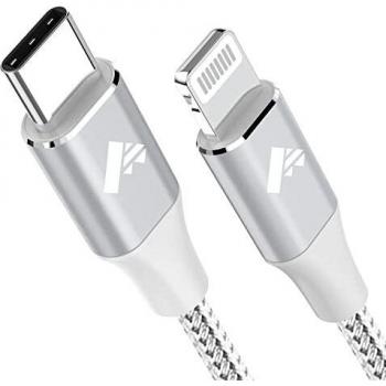 Cable USB C a Lightning, 2M Cable iPhone Cargador MFi Certificado nailon trenzado PD Rápida Tipo C a Lightning Cable para iPhone 11 12 13 Pro Max Mini XR XS X 8 7 6s 6 Plus 5s 5 SE 2020,iPad