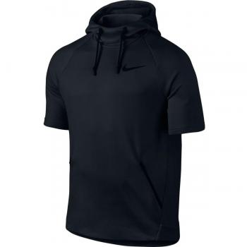 Nike M Nk Dry Ss Hyper Flc Sudadera, Hombre, Negro