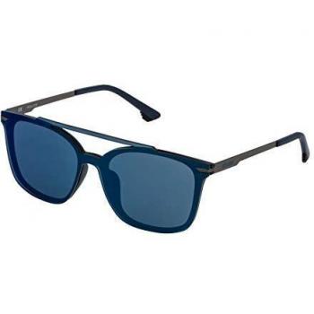 Unisex Blue Metal Sunglasses with Protective Features - Police SPL528999NQB