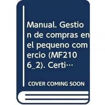 Manual. Gestión de compras en el pequeño comercio