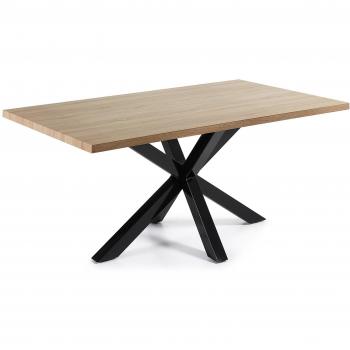 Kavehome Mesa New Argo 160x90, Epoxy Negro FDM Natural