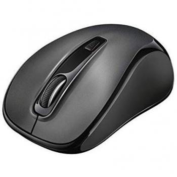 Trust Siero Optical Wireless USB Silent Mouse, Adaptador USB con 8 m de Alcance, para Computadora y Computadora Portátil / PC / Mac, Zurdo y Diestro, 1000-2400 dpi - Negro
