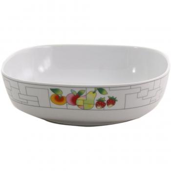 Thun Leon Puzzle Bowl Ensaladera, Porcelana, Blanco, 28x28x7 cm