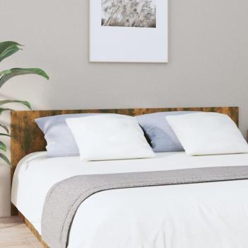 Cama de cabecera Smoke Roble 200x1,5x80 cm Madera multicapa