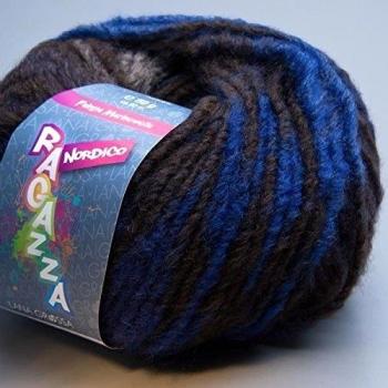 Lana Lana Grossa Ragazza Nordico 006 marrón azul 50 g