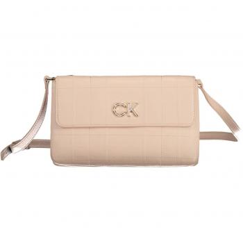 Elegant Pink Crossbody Bag with Zip Closure and Quilted Flap