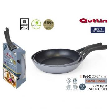 SET 2 SARTEN ALUMINIO FORJADO M/SOFT INDUCCIÓN ROSS QUTTIN