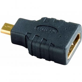 Hama 039863 - Adaptador de HDMI hembra a micro HDMI macho de tipo D