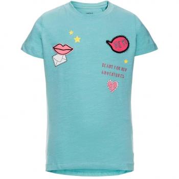Camiseta Name It Nithanne Turquesa 116 Turquesa