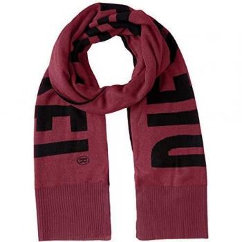 DIESEL Bufanda Unisex - K-GUBO-B, Scarf, Jacquard de Punto, Logo Sobredimensionado, ca. 181x34cm
