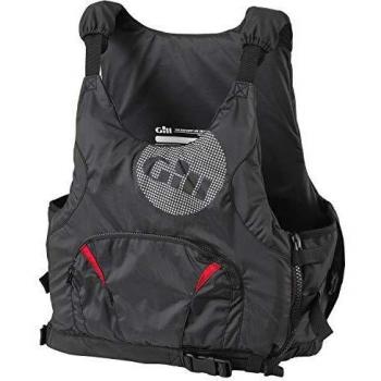 Gill Junior Pro Racer Side Zip 50N Kayak Dinghy Sailing PFD Buoyancy Aid para Deportes acuáticos - Negro Naranja - Unisex