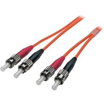 Cable de Fibra Óptica Duplex ST-ST 3m OM2 (50/125µm) LSOH Naranja