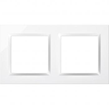 SIMON 100 - Marco 2 Elementos Blanco Uso Interiores