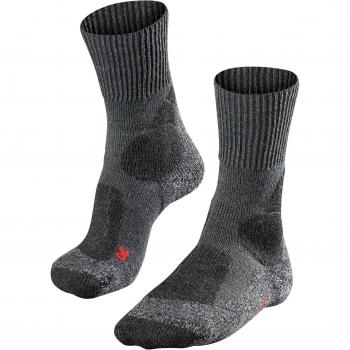 Calcetines de senderismo para mujer Falke TK1 gris oscuro 37-38, anti-ampollas, gruesos