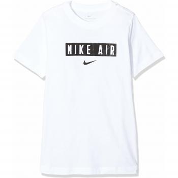 Nike Sportwear Air Box Camiseta de Manga Corta, Niños, Blanco
