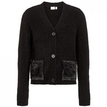 Name it NKFOIANA LS Short Knit Card, Negro, 122/128