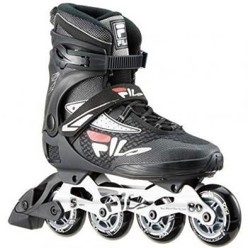Fila Legacy Pro 80 Inline Skates for Men - Black/Silver/Red, Size 43.5