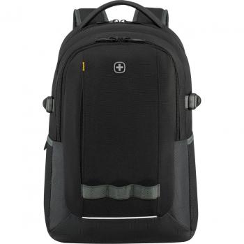 Mochila informal Wenger/SwissGear Ryde para portátil de 16'' en negro, fabricada con plástico reciclado