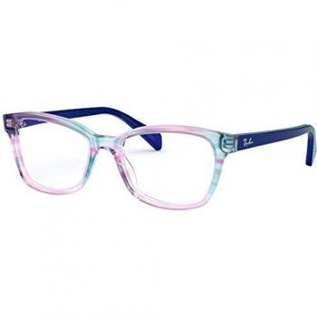Ray-Ban Kids RY1591 3807 Square Eyeglasses - Multi-color, Pink Frame, Size 48, Blue Light Block Available