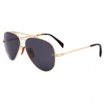 David Beckham Gold Sunglasses 1004/S 150mm Pilot Style