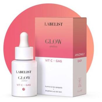 LB LABELIST GLOW ANTIOX Vit C+ GAG - Tratamiento Antioxidante para la Piel, 30 ml, Serum Facial Glow VIT C + GAG, Todo Tipo de Pieles, Especial para Pieles