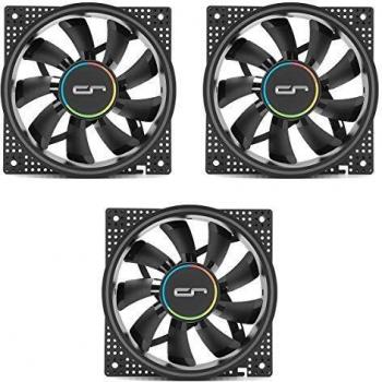 Cryorig Crona S PWM Lüfter, ARGB, 3er Pack - 120mm, schwarz