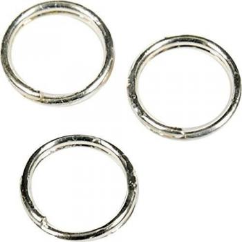 Anillos Divididos, 5 mm y 4 mm, Plateados, 30 Piezas