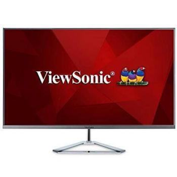 ViewSonic VX3276-MHD-2 32 Inch IPS Full HD Monitor with VGA, HDMI, DisplayPort, Eye Care for Work and Entertainment at Home, Silver