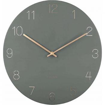 Reloj de pared Karlsson Charm de metal con números grabados