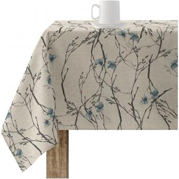 Mantel de tela con estampado de flores lua confeccionado en algodón-poliéster