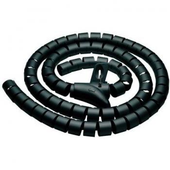 Cable PureMounts PM-ZCCS-manga-25 espiral de polietileno universales, muy flexible, Ø 25 mm, 2,50m, negro