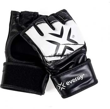 Guantes de MMA Evergy Fitness negro blanco (Par)