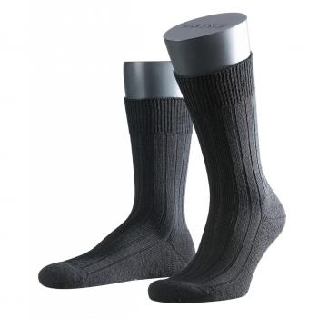 Falke Men's Black Carpet In Shoe Virgin Wool Socks Size 47/48