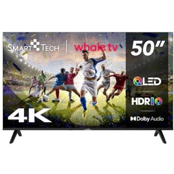 Smart TV QLED 4K UHD 50 (127cm) Whale OS con Dolby, Molotov, Netflix, Prime Video y Disney+ - 3xHDMI, 2xUSB