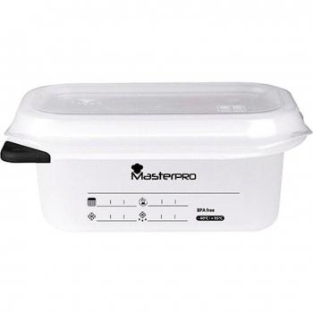 Fiambrera Masterpro Transparente Plástico Polipropileno - 0,6 L