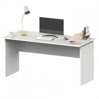 Mesa Escritorio Rivoli Moderno Color Blanco Mate 155 cm, Material: Melamina, Dimensiones: 155x76x68 cm