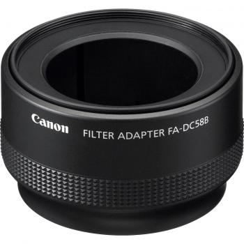 Canon FA-DC58B - Adaptador para Objetivos de cámaras Canon PowerShot G10, G11, G12, Negro