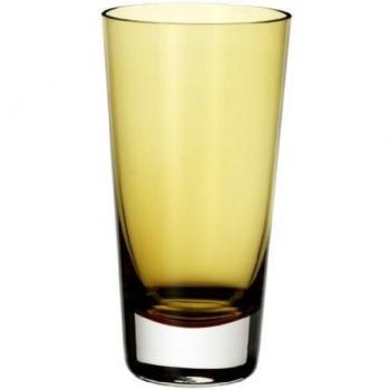 Villeroy & Boch Colour Concept Vaso alto Amber, 420 ml, Cristal, Transparente/Amarillo