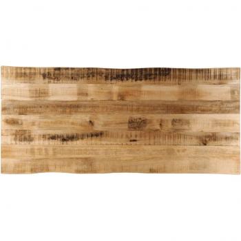 vidaXL Table Top Live Edge 140x60x2.5 cm Solid Wood Rough Mango
