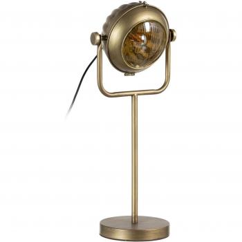 Lámpara de mesa foco de metal oro envejecido Ø 19x62 cm