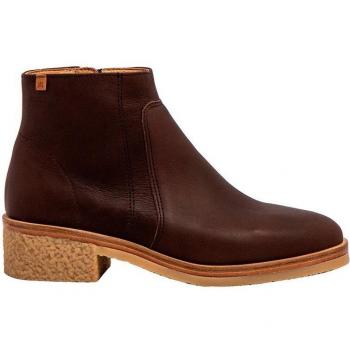 Botines de piel El Naturalista N5943 en color marrón oscuro