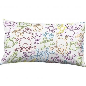 Kukuxumusu - 2 Fundas de almohada KAPUT 50x75 cm 100% algodón 144 hilos