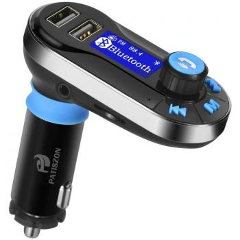 Transmisor FM Bluetooth para Coche Manos Libres Cargador USB Adaptador de Radio Reproductor MP3
