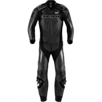 Spidi chaqueta para moto de piel supersport touring negro 46